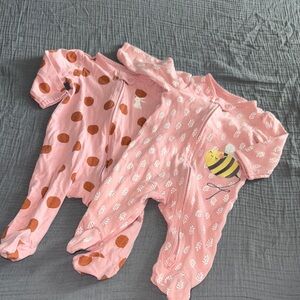 Pink Baby Sleeper Set
